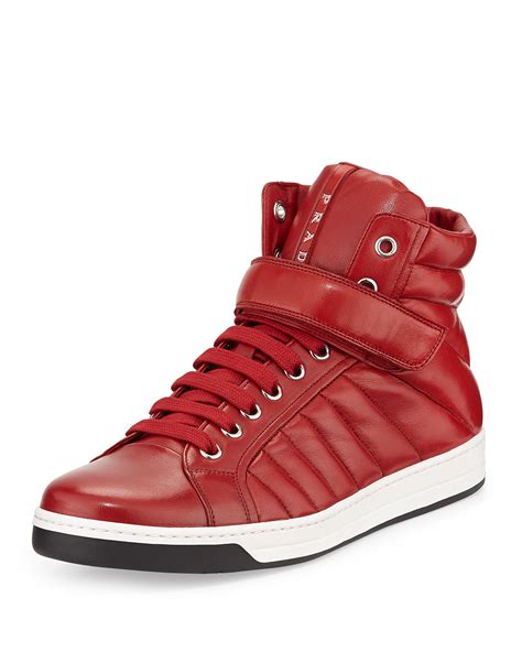 red high top Prada